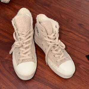 Sherpa High-Top Platform Beige Converse